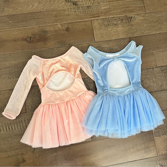 BLOCH Mirella Ballet Leotards Lot Bundle 6X/7 Pink Blue Girls Kids Dance Uniform - Picture 7 of 8